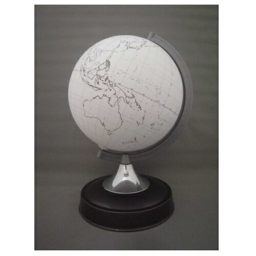 昭和カートン 白地図地球儀 インテリアや学習用などに 21cm 21-WPFR 日本製