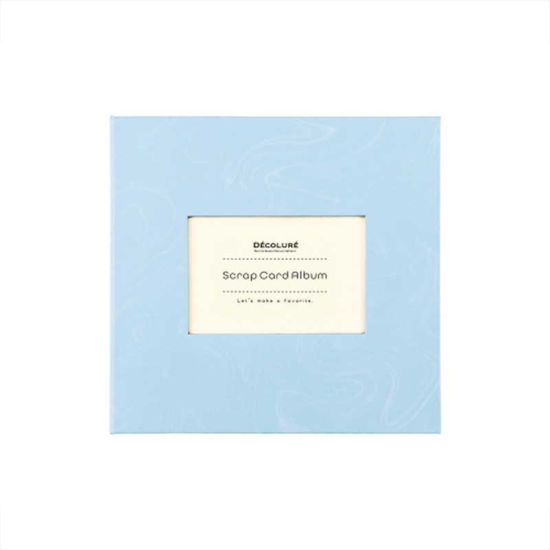 ナカバヤシ デコルーレ スクラップカードアルバム サボンブルー　A-SCY-120-B