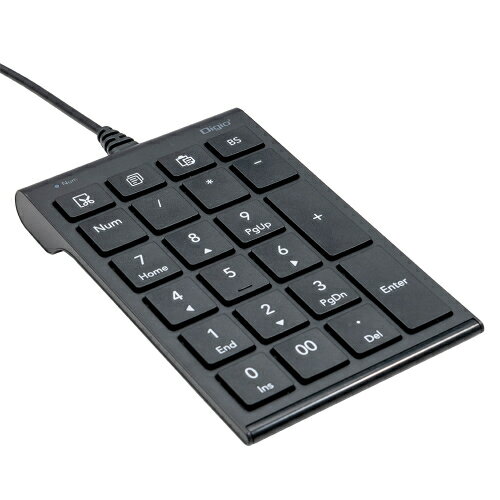 ナカバヤシ Digio2 USB有線テンキー/ブラック TNK-SU238BK ナカバヤシ Digio2 USB有線テンキー/ブラック TNK-SU238BK