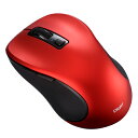 ナカバヤシ Digio2 BT5静音5ボタンBlueLEDマウス/レッド MUS-BKF215R(2)