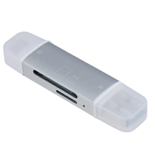 ナカバヤシ Digio2 USB3.2C&Aアルミカードリーダーライター/シルバー CRW-DC3SD92SL ナカバヤシ Digio2 USB3.2C&Aアルミカードリーダーライター/シルバー CRW-DC3SD92SL
