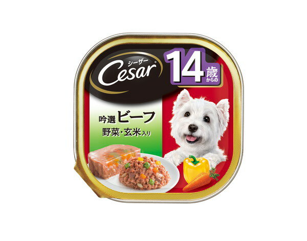 シーザー 14歳からの 吟選ビーフ 野菜・玄米入り 100g