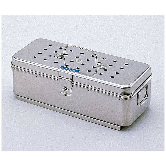 松本製器　卓上オートクレーブ用角カスト(フタ・開閉式) 270×120×85mm　AS