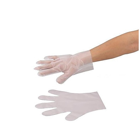 アズワン　サニメント手袋（PE厚手タイプ）　エンボス付　L　100枚入　　4560111721196