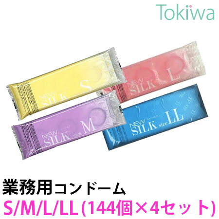 【マラソン限定P2倍】 コンドーム 業務用 S M L LLサイズ 4種576個（144個×4セット）ニューシルク お得パック オカモト 大容量コンドーム こんどーむ 激安 避妊具【あす楽対応】