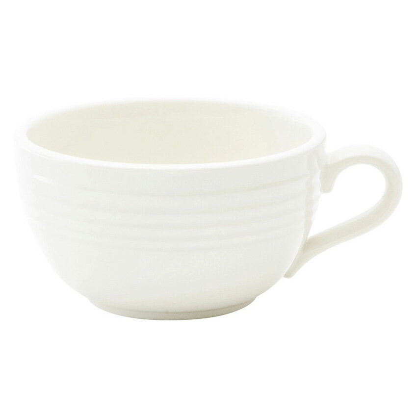 Coffee Cups - オービット クラシックアイボリー ラテカップ 碗のみ 約14.8cm 白系 洋食器 コーヒーカップ・ティーカップ・ソーサー・ポット 日本製 業務用 ホテル＆レストラン おしゃれ 陶器 コーヒーカップ 珈琲 紅茶 カフェ食器 54-12620056