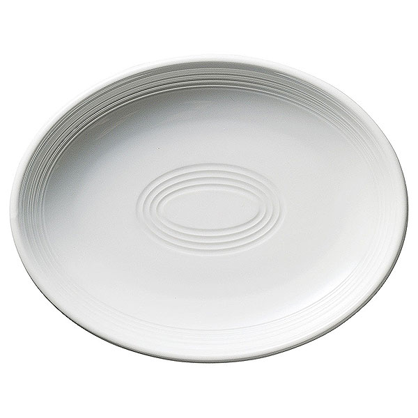 Other Dishes - オービット フロスティーホワイト 24cmプラター 楕円皿 約24cm 白系 洋食器 変形プレート 15cm〜25cm 日本製 業務用 ホテル＆レストラン おしゃれ プレート 皿 かわいい 丸い ケーキ皿 取り皿 中皿 54-12600046