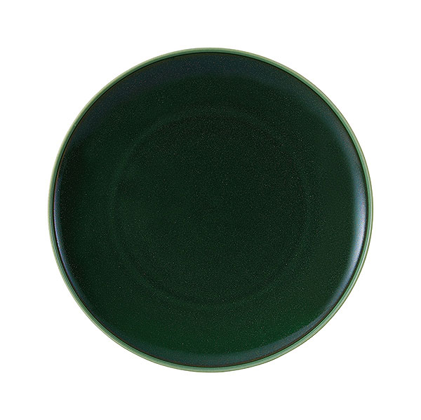 フィノ アイビーグリーン 28cmプレート 約28.2cm 緑系 洋食器 丸型プレート 25cm以上 日本製 業務用 ホテル＆レストラン おしゃれ プレート 皿 大きい丸皿 ワンプレート 大皿料理 パスタ皿 オードブル皿 ピザ皿 ピザプレート スタイリッシュ シック 54-13671002