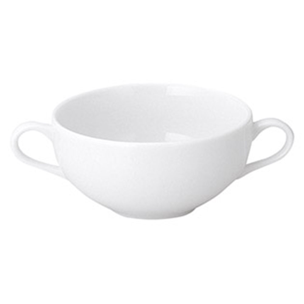 Rakuten - プラージュ 両手付スープカップ 約16cm 白系 洋食器 スープカップ 日本製 業務用 ホテル＆レストラン おしゃれ カフェ風 54-13700054