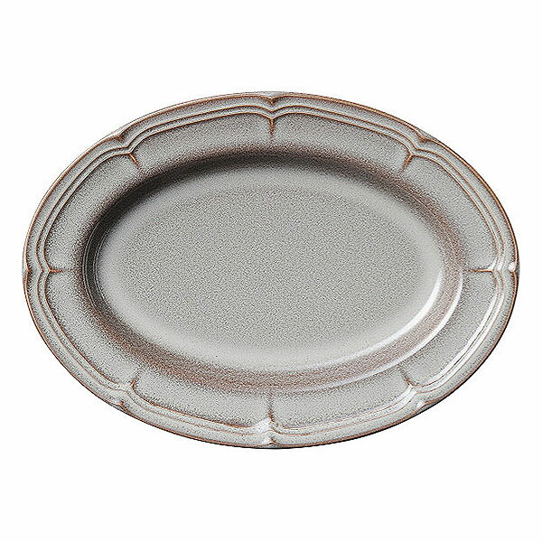 Rakuten - ラフィネ ストームグレー 28.5cmオーバルプラター 楕円皿 約28.5cm 洋食器 変形プレート 25cm以上 日本製 業務用 ホテル＆レストラン おしゃれ 皿 かわいい ワンプレート パスタ皿 大皿 中皿 オードブル皿 54-15973047