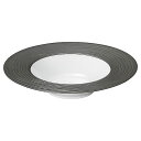 グラヴェール スワレ 26.5cmディープスープボウル リムブラック 約26.3cm 黒系 洋食器 丸型プレート 25cm以上 日本製 業務用 ホテル&レストラン おしゃれ プレート 丸皿 ワンプレート 大皿 パスタ皿 オードブル ピザ ピザプレート スタイリッシュ シック 54-18038323(3)