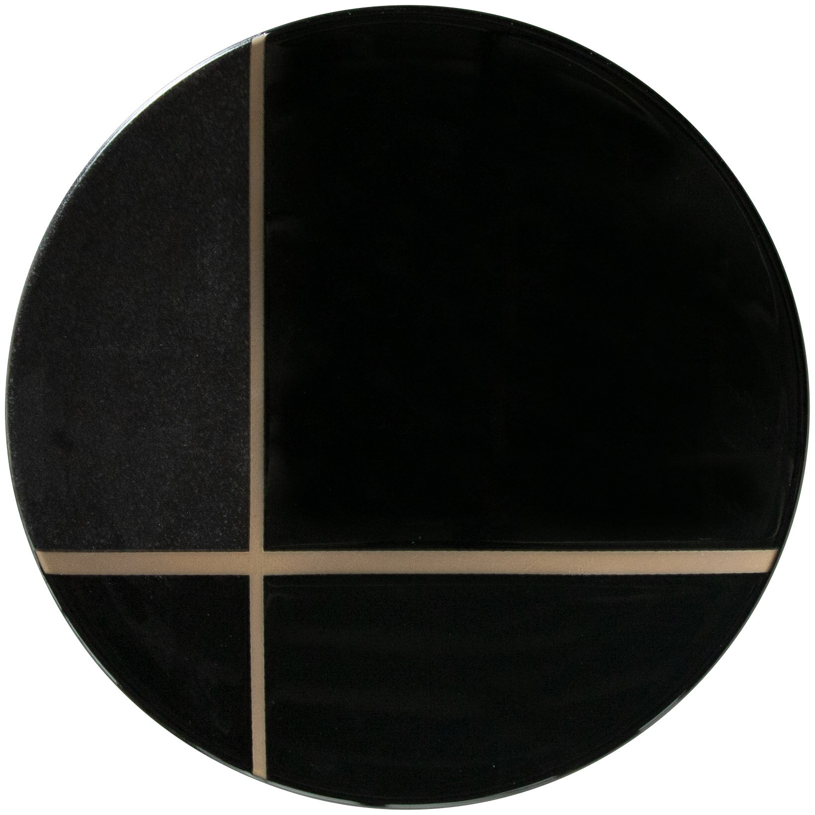 岩雫 いわしずく 25cm皿 約25.1cm 黒系 洋食器 丸型プレート 25cm以上 日本製 業務用 54-18153003