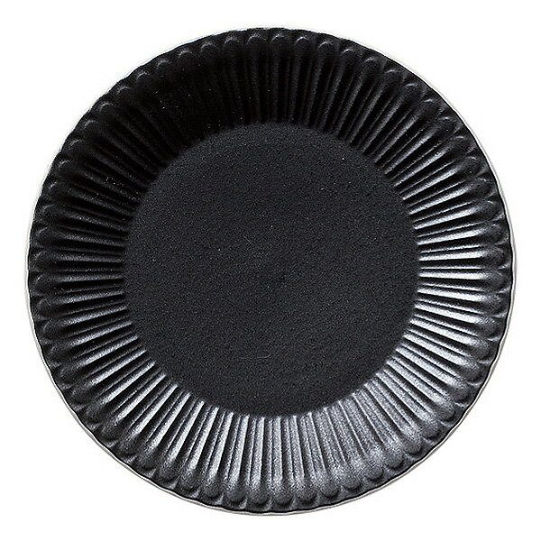 ストーリア クリスタルブラック 18cmプレート 約17.8cm 黒系 洋食器 丸型プレート 15cm～25cm 日本製 業務用 54-16731007