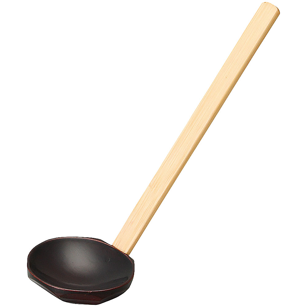 Rakuten - 杓子 1人用 大 アメ色 約21.5cm 和食器 木製お玉・杓子 中国製 業務用 54-c7003031