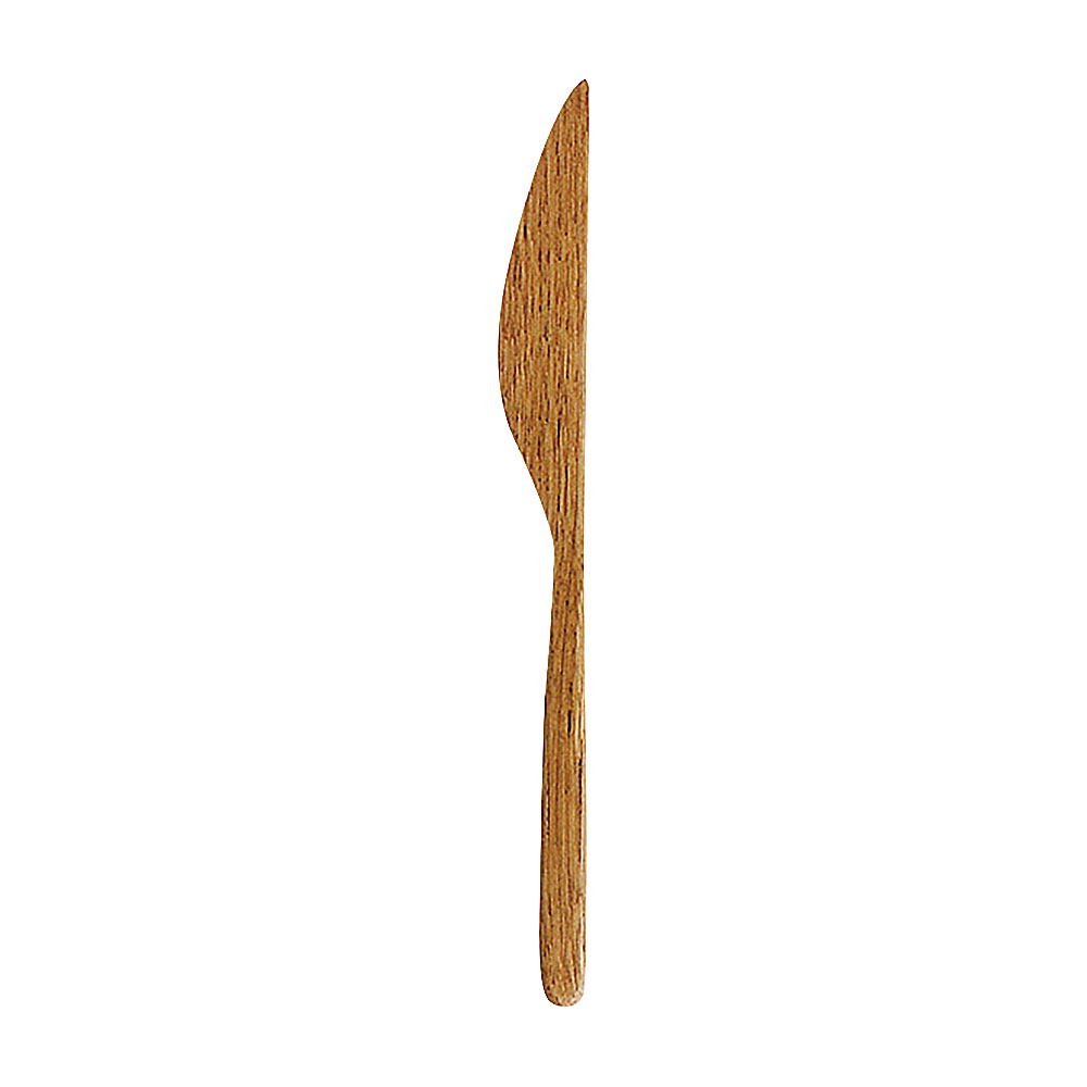 栗木 バターナイフ 約16cm 洋食器 木製ナイフ 中国製 業務用 54-c7200011