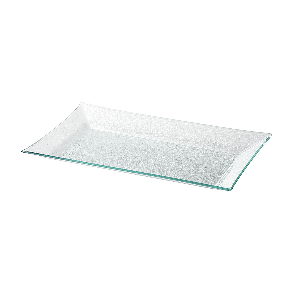 Glass - クリア 40cmディスプレイプレート 約39.3cm クリア 洋食器 角型プレート 25cm以上 トルコ製 業務用 54-g2670043