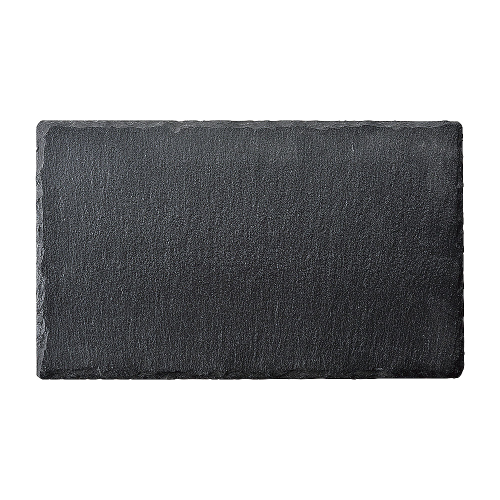Square Plates - 28cm長角スレートプレート 約28cm 黒系 洋食器 角型プレート 25cm以上 中国製 業務用 54-r5000047