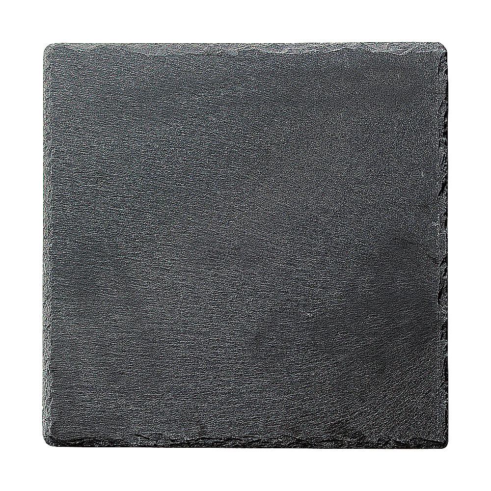 Square Plates - 25cmスクエアースレートプレート 約25.2cm 黒系 洋食器 角型プレート 25cm以上 中国製 業務用 54-r5000062