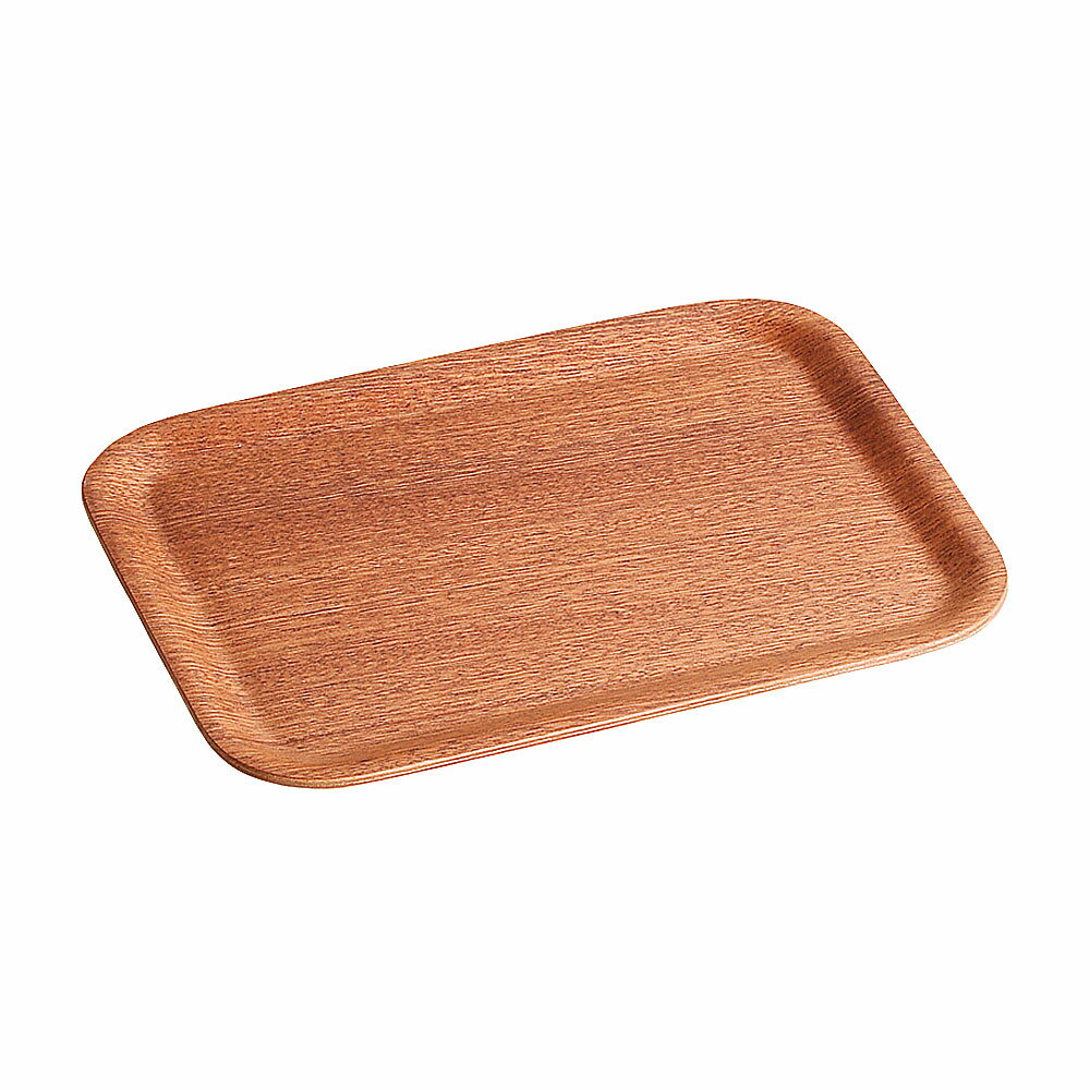 Rakuten - レッドマホガニー 27cm長角トレー 約27cm 洋食器 木製トレー 中国製 業務用 54-t1016003