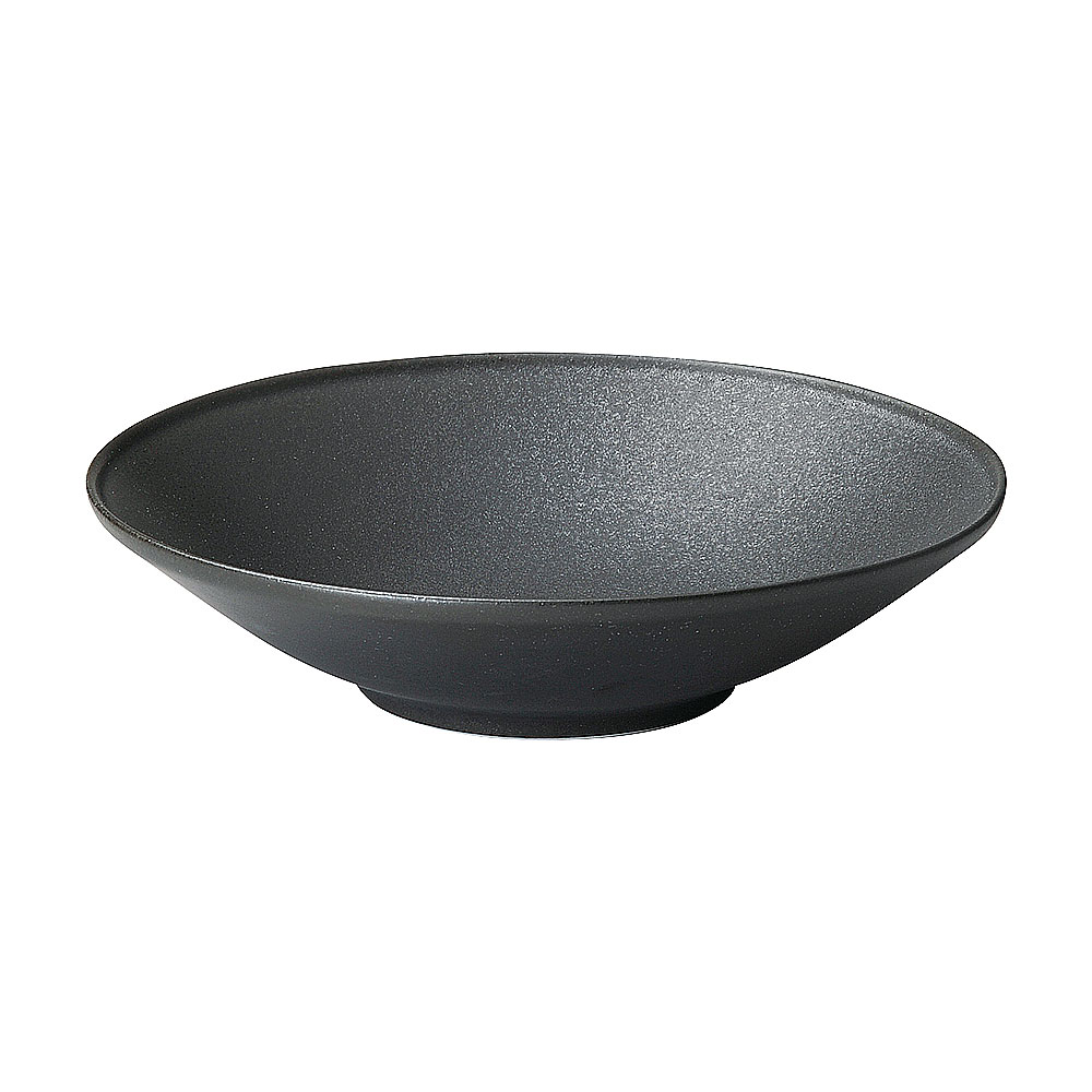 乐天商城 - フィノ クリスタルブラック 20cm浅ボウル 約20.2cm 黒系 洋食器 丸型ボール 15cm〜25cm 日本製 業務用 54-13631012