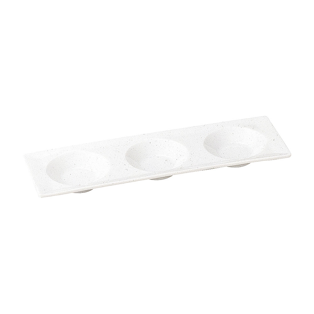 Rakuten - パーゴラ 丸型3連菜 約30.4cm 白系 洋食器 仕切りプレート 日本製 業務用 54-14800097