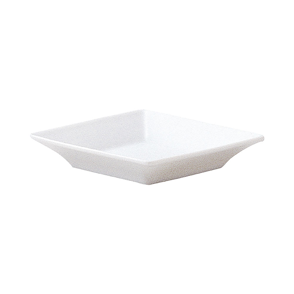 China - スクエアー 12cm深皿 約12cm 白系 洋食器 角型プレート 15cm以下 日本製 業務用 54-14900016