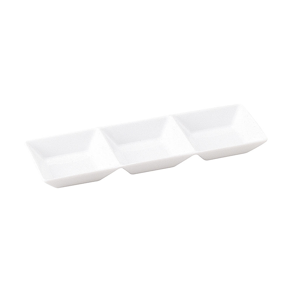 Thai Blue-White - スクエアー 3連深皿 約29.1cm 白系 洋食器 仕切りプレート 日本製 業務用 54-14900032