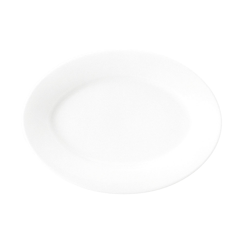 Turkey Kutahya - フォンテ 26cmプラター 約26.1cm 白系 洋食器 変形プレート 25cm以上 日本製 業務用 54-17100045