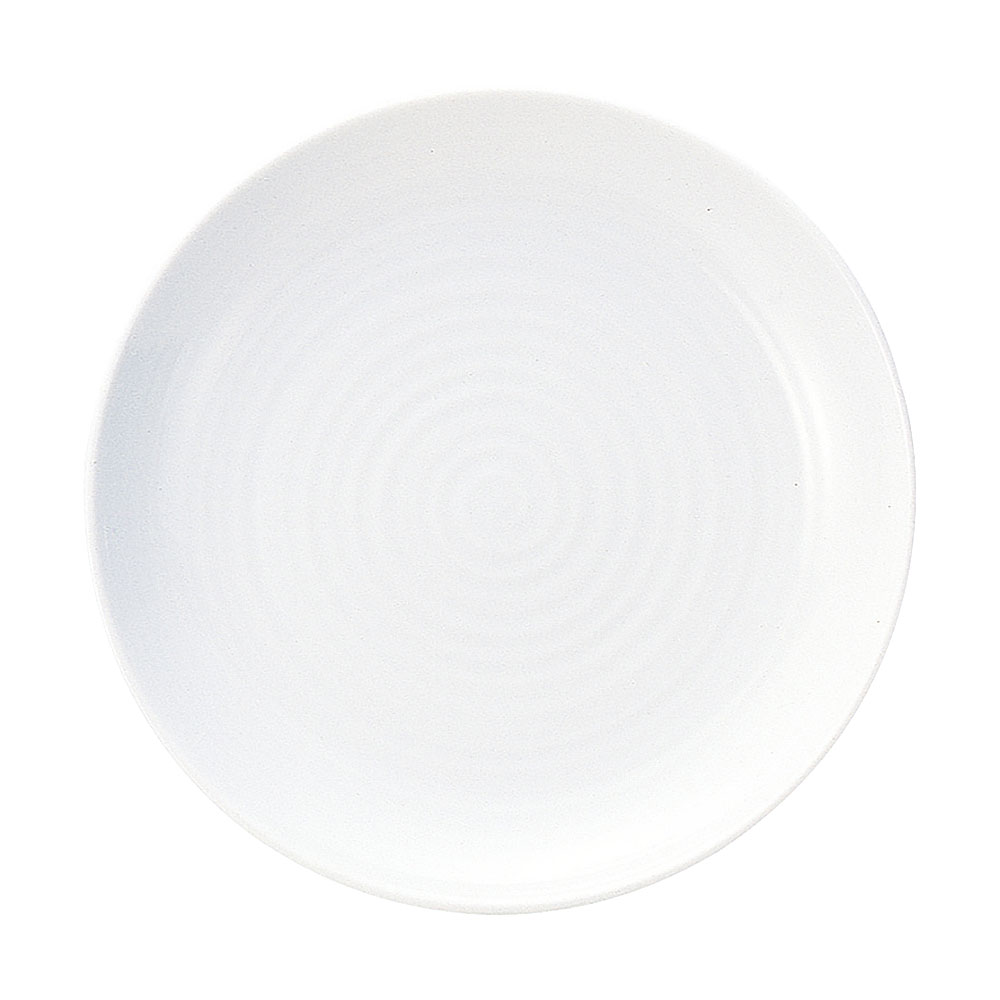 陶器 - えでぃー 27cm丸皿 約27.2cm 白系 和食器 丸大皿 日本製 業務用 54-17300002