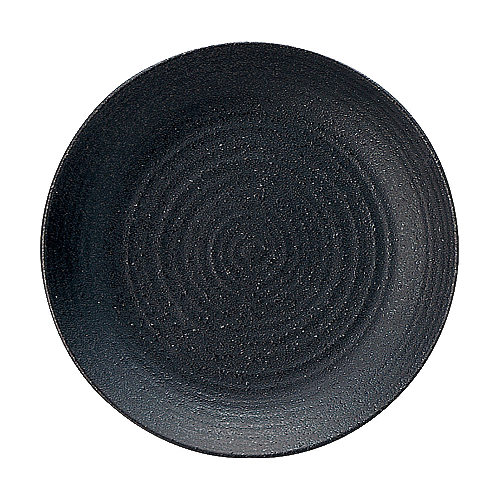 Rakuten - ぐれいん 25cm丸皿 約25cm 黒系 和食器 丸大皿 日本製 業務用 54-17331003