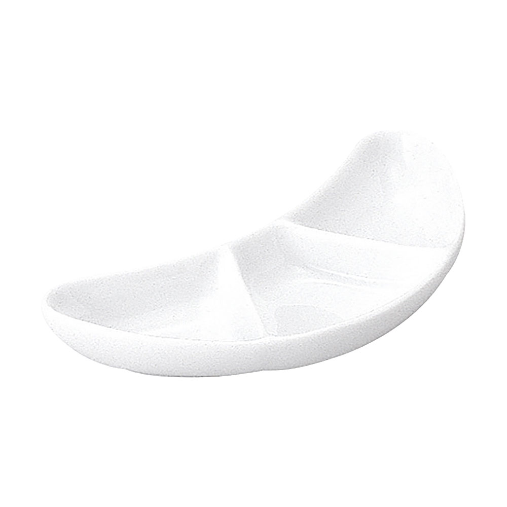 Rakuten - リーバイ 月型薬味皿 約15.5cm 白系 中華食器・アジアン食器 タレ入れ 日本製 業務用 rs/54-17400071