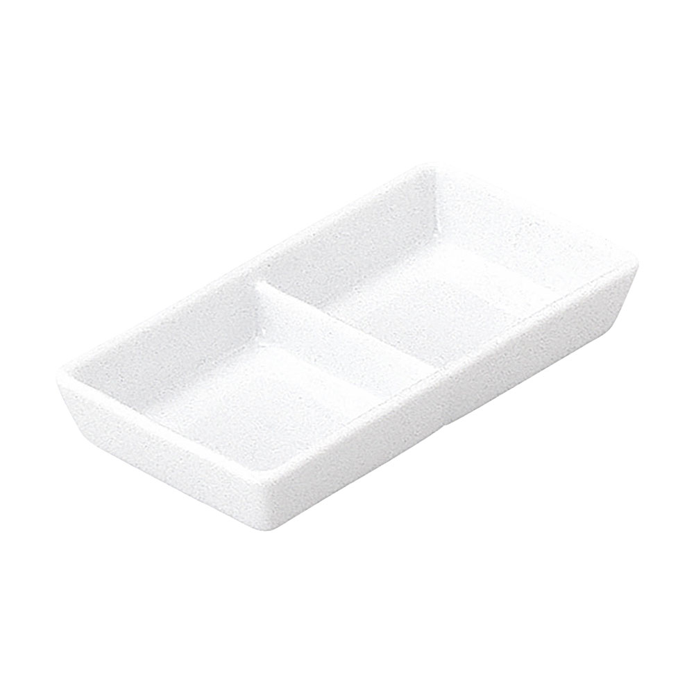 乐天商城 - リーバイ 2つ仕切皿 約13.5cm 白系 中華食器・アジアン食器 タレ入れ 日本製 業務用 rs/54-17400073