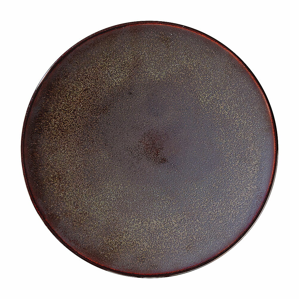Rakuten - 光焔 こうえん 23cm皿 約23cm 茶系 和食器 丸中皿 日本製 業務用 54-18141004