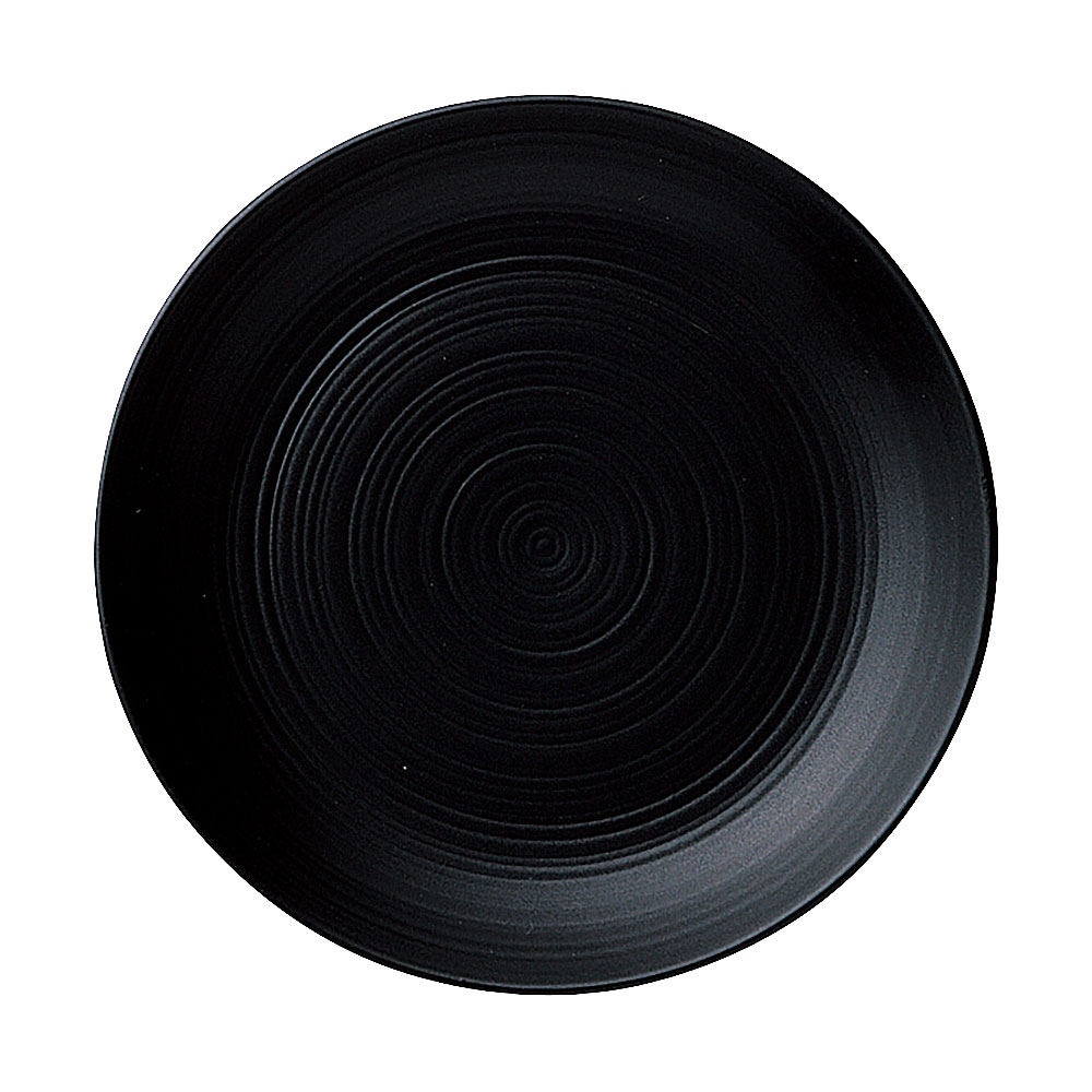 China - ナイトストリーム 15.5cmクープ皿 約15.8cm 黒系 洋食器 丸型プレート 15cm〜25cm 日本製 業務用 54-18330008