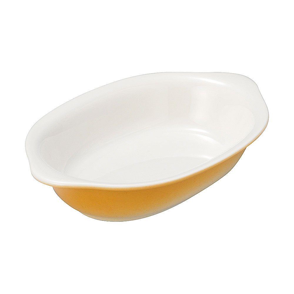 乐天商城 - ネビア 20cm舟型グラタン 約20.3cm オレンジ系 洋食器 オーブンウェア グラタン 日本製 業務用 54-19325077