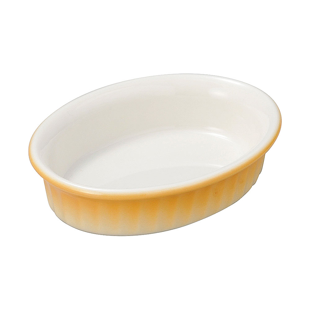ネビア 11.5cm楕円タルト 約11.9cm オレンジ系 洋食器 オーブンウェア スフレ・ココット 日本製 業務用 54-19325085
