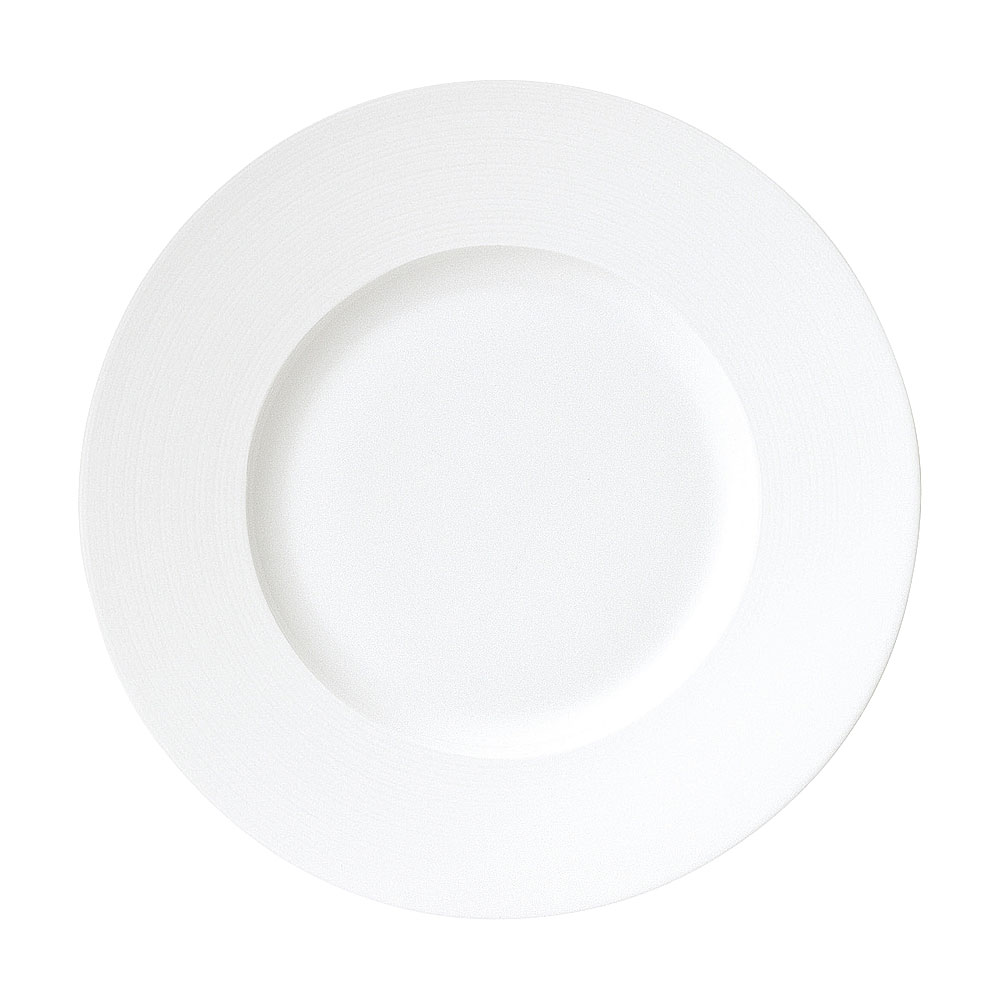 Metallic - イマージュ 24cmリムプレート 約24cm 白系 洋食器 丸型プレート 15cm〜25cm 日本製 業務用 54-19600004