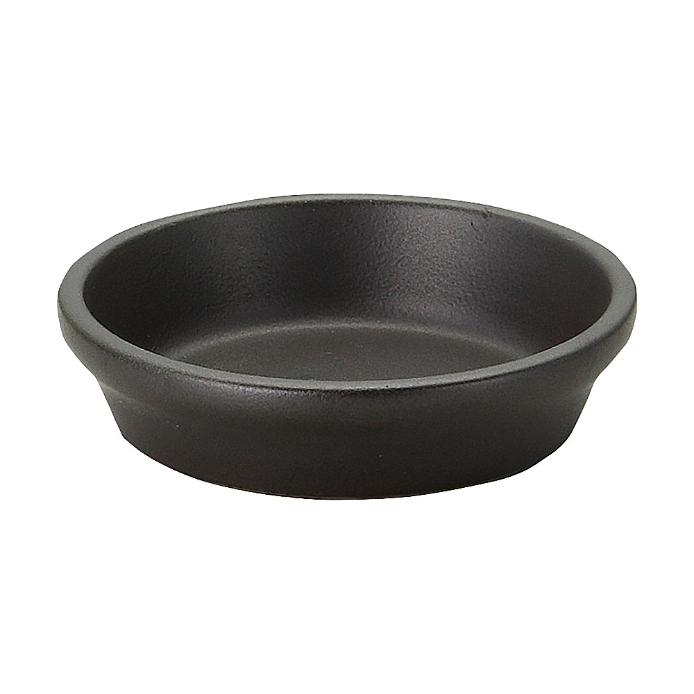 乐天商城 - 直火用 スタック12cm浅ボウル ブラック 約12.4cm 黒系 洋食器 オーブンウェア 陶鍋・グラタン 直火OK 日本製 業務用 54-19930025