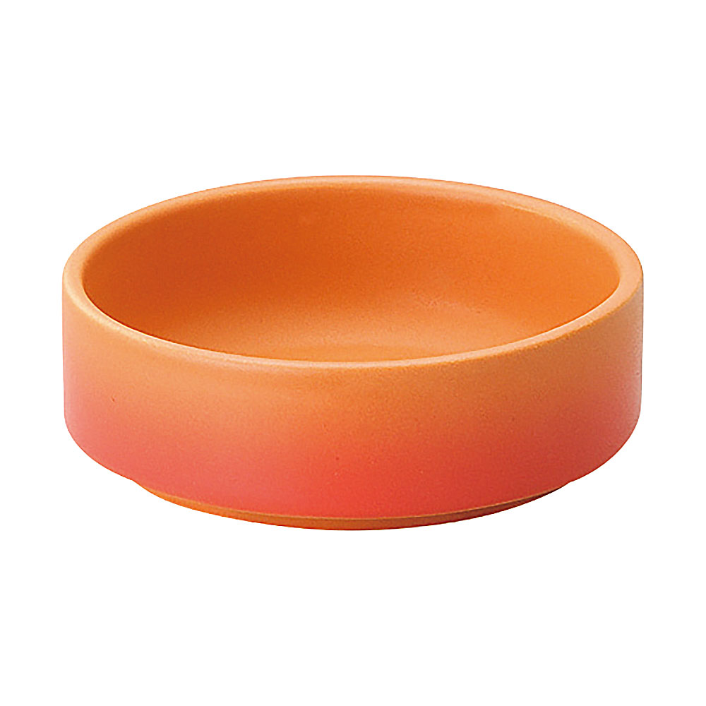 直火用 ソースディッシュ 小 ベイクオレンジ 約9cm オレンジ系 洋食器 オーブンウェア 陶鍋・グラタン 直火OK 日本製 業務用 54-19950082