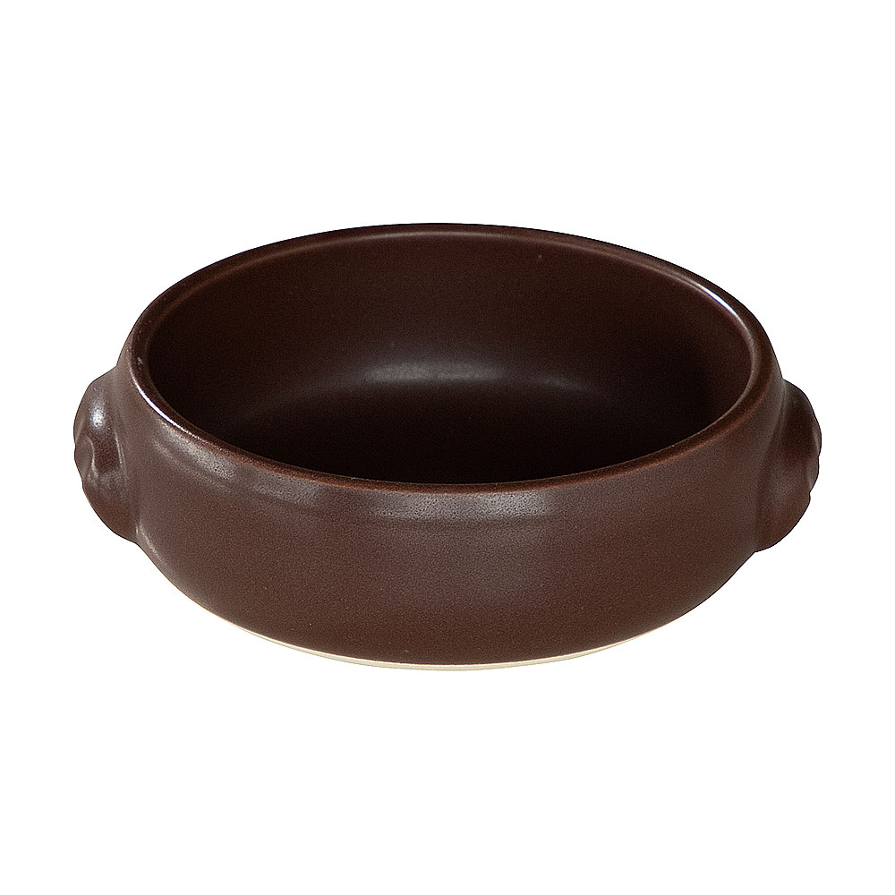 クジーネ ブラウン 15cmグラタン 約15.2cm 茶系 洋食器 オーブンウェア 陶鍋・グラタン 直火OK 日本製 業務用 54-19960277