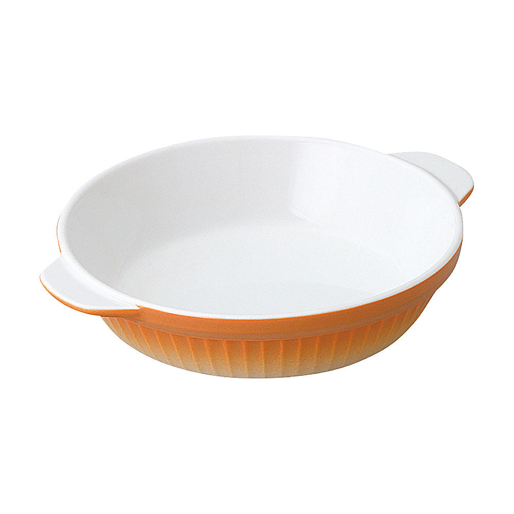樂天商城 - フォルノ 19cmグラタン 約19cm オレンジ系 洋食器 オーブンウェア グラタン 日本製 業務用 54-23405070