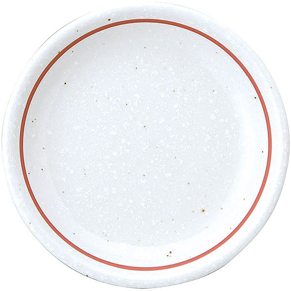 Rakuten - 白鳳 粉引 下絵赤ライン 13cm皿 約12.7cm 白系 中華食器・アジアン食器 取皿 日本製 業務用 小皿 プレート 取り皿 取皿 取り分け皿 中華料理 rs/63-12-84-8