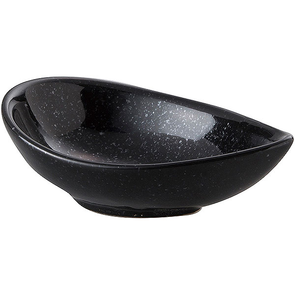 Mino Ware - 天河 黒御影 12cm片口鉢 約12cm 黒系 和食器 小付 日本製 業務用 珍味 小鉢 松花堂 和え物 酢の物 お通し 和カフェ 居酒屋 63-11-155-8