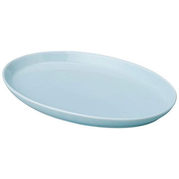 Rakuten - 天青 青白磁 24cmプラター 約23.7cm 青系 中華食器・アジアン食器 ギョウザ皿 日本製 業務用 餃子皿 プレート 中華皿 中華料理 rs/ 63-11-157-19