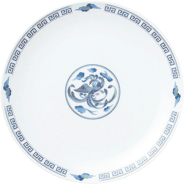 Rakuten - 翔鳳 メタ玉26cm皿 約26cm 白系 中華食器・アジアン食器 大皿 日本製 業務用 大皿 大盛 盛皿 プレート ワンプレート 宴会 ビュッフェ rs/63-12-117-1