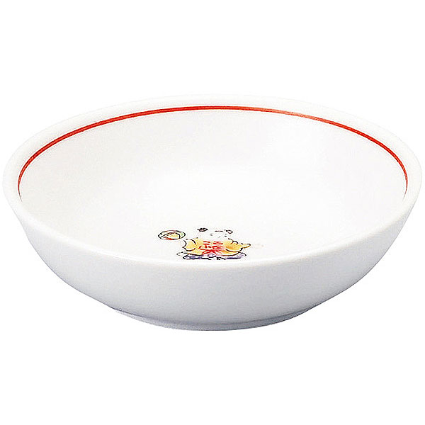 色絵唐子 10cm深皿 約10cm 白系 中華食器 アジアン食器 取皿 日本製 業務用 小皿 プレート 取り皿 取皿 取り分け皿 中華料理 rs/ 63-11-230-20