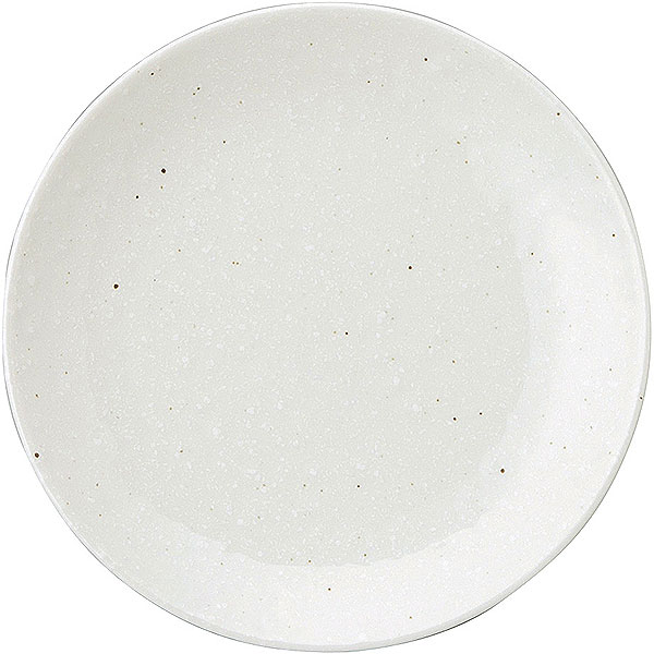 China - 和風中華 粉引 メタ玉16cm皿 約16.5cm 白系 中華食器・アジアン食器 取皿 日本製 業務用 rs/ 63-11-209-6
