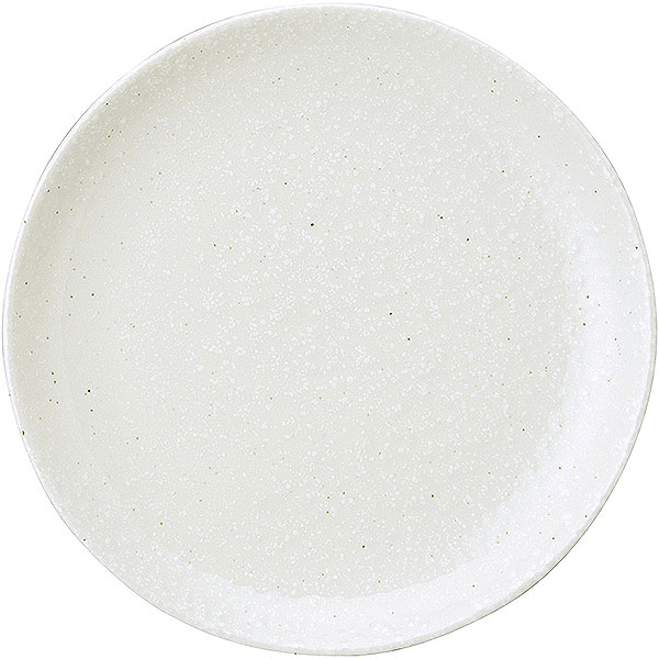 Rakuten - 和風中華 粉引 メタ玉21cm皿 約21cm 白系 中華食器・アジアン食器 大皿 日本製 業務用 rs/63-12-83-24