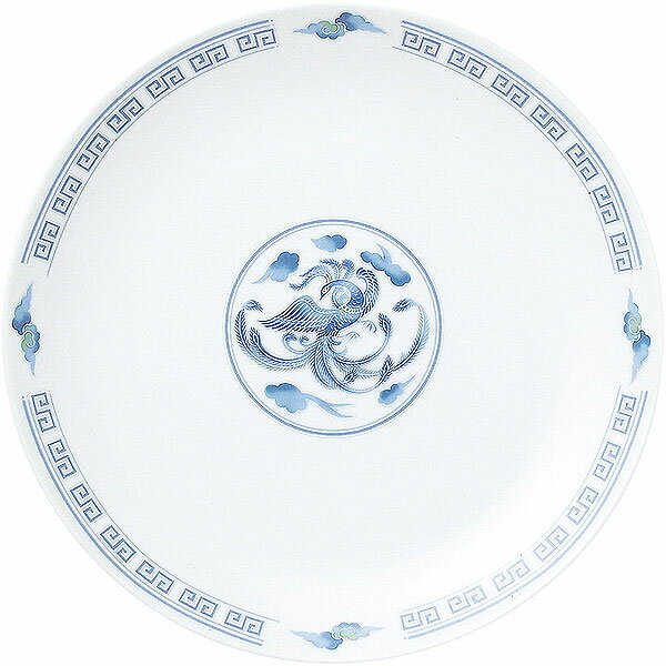 Rakuten - 翔鳳 メタ玉24cm皿 約24cm 白系 中華食器・アジアン食器 大皿 日本製 業務用 大皿 大盛 盛皿 プレート ワンプレート 宴会 ビュッフェ rs/63-12-117-2