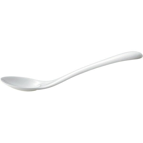 ユーラシア ホワイト 強化コーヒースプーン 約12.3cm 白系 中華食器・アジアン食器 レンゲ 強化磁器 ラ..